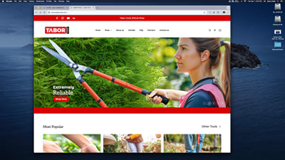 Tabor Tools Shopify E-Commerce Website Design & Development - Website Creation