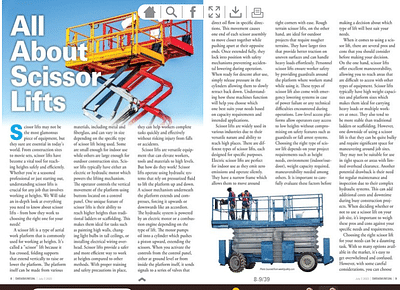 All About Scissor Lifts - Copywriting