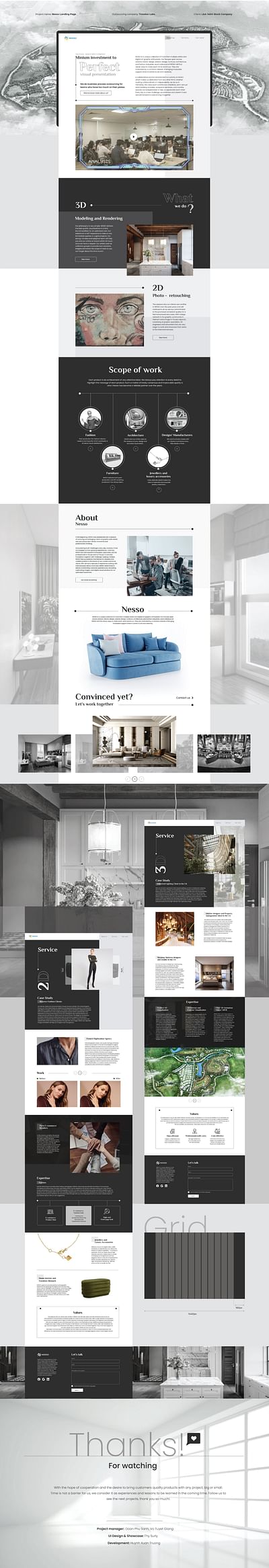NESSO Landing Page | Web Design - Création de site internet