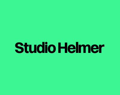 Studio Helmer - Branding & Positionering
