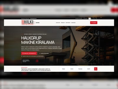 Halkgrup Makine — Equipment Sales and Rental Platform - SEO