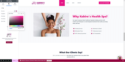 Kabiros Health Spa Sales and Brand Growth Strategy - Website Creatie