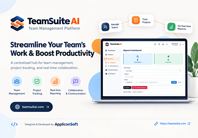 TeamSuiteAI | Daily Status Reporting & Project Management Software - Web Application