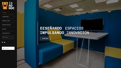 Página web para profesionales de espacios - Creación de Sitios Web