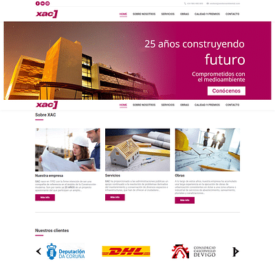 Desarrollo web XAC - Xestión Ambiental - Creación de Sitios Web