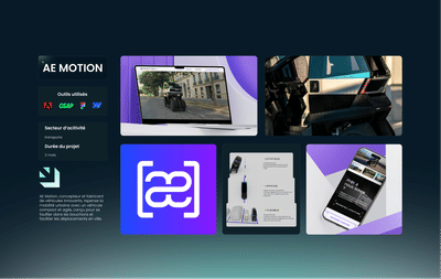 Branding + Création site web - AEMotion - Motion Design