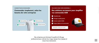 Refonte & optimisation du site Azur Flocage – Génération de leads B2B - E-commerce