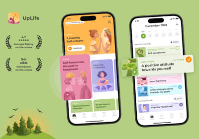 UpLife: Mental health tracker with AI support - Mobile App