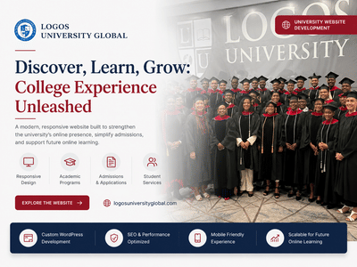 Logos University Global | University Website - Website Creation