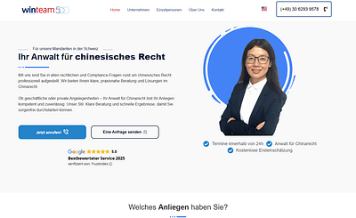 Webdesign & SEA für Legal - Webseitengestaltung