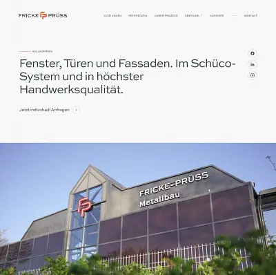Website Relaunch von Fricke Prüss - Webseitengestaltung