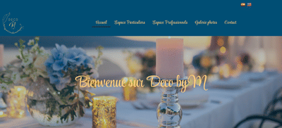 Site vitrine Décoration événementielle - Webseitengestaltung