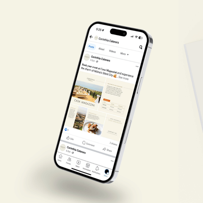Campaign & Brand Management: Corinthia Caterers - Social Media