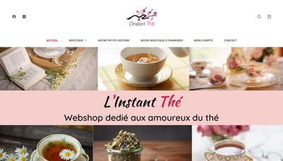 Instant thé - E-commerce