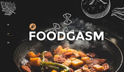 Foodgasm- Restaurant website - Graphic Design