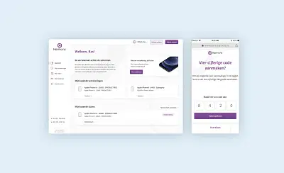 Harmony - Klantenportaal - Web Applicatie