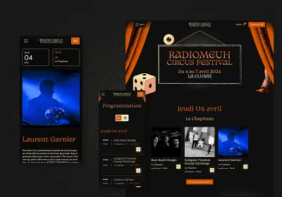 Création du site Web - Festival de musique - E-commerce
