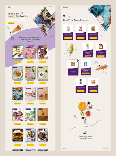 Ocado Awards & Event Website - Website Creation