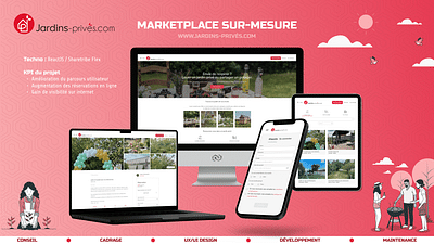 Jardins Privés | Marketplace sur mesure [REACTJS] - Ergonomie (UX/UI)