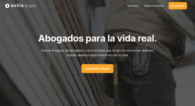 Actio Legal - Website design + Copywriting - Creación de Sitios Web