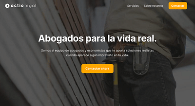 Actio Legal - Website design + Copywriting - Webseitengestaltung