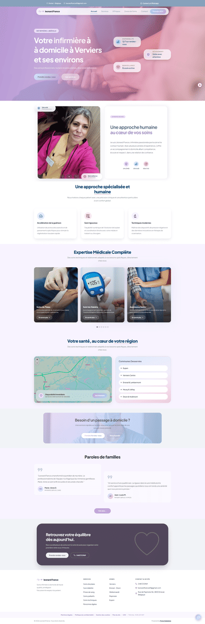 Iinfirmière à domicile eupen - Creación de Sitios Web