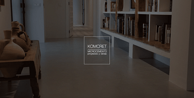 microcemento web page | komcret.com + logo