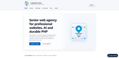 E-merging Digital — Drupal Agency Website - Création de site internet