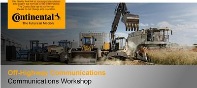 Continental: Off-Highway Communincation - Markenbildung & Positionierung