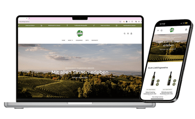 Eigener Shopify-Shop: Weingut Pilch - E-commerce