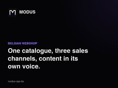Webshop, Bol.com and Amazon connected from one catalogue - Software Development