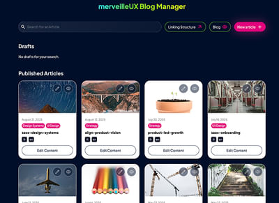 Cas interne : Conception d'un back-office sur-mesure - Ergonomie (UX/UI)