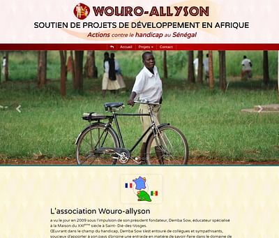 Soutien de Projets de Développement en Afrique - Website Creation