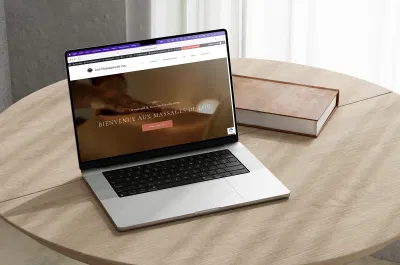 Site vitrine - Aux Massages de Lou - Creación de Sitios Web