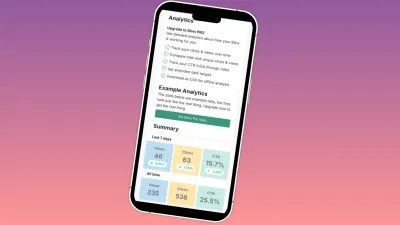 Blinx — Multi-Tenant Link-in-Bio Platform - Application web