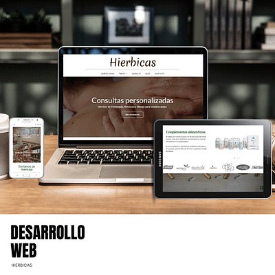 desarrollo web HIERBICAS - Creación de Sitios Web