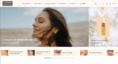 Refonte de e-commerce de CATTIER PARIS - Création de site internet