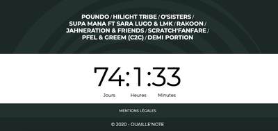 Festival Le Ouaille Note - Ergonomie (UX/UI)