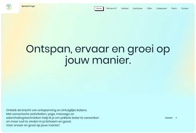 Sprankelyoga - Website Creation
