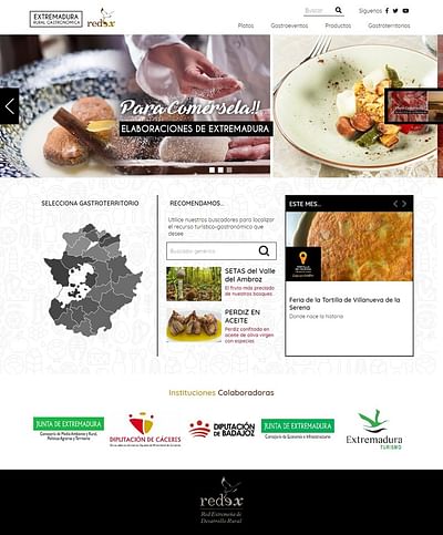 Extremadura Rural Gastronómica - Creación de Sitios Web