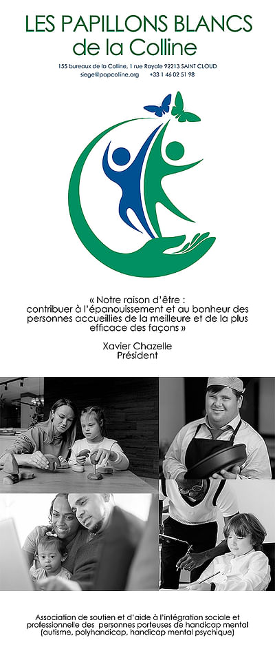 Kakemono LES PAPILLONS BLANCS DE LA COLLINE - Publicité