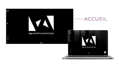 Création site web - Cabinet d'architecture - V&A - Webseitengestaltung