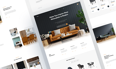 Furniture Landing Page UI/UX Design - Digital Strategy