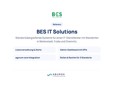 BES IT Solutions: Lizenzverwaltung, Dashboard und agorum-Integration - Software Development