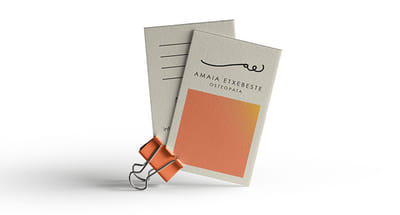Logo y tarjetas para Amaia Etxebeste - Graphic Design
