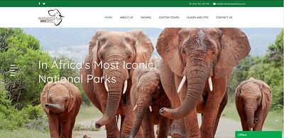 Mahanda Africa Safari Limited Website - Creación de Sitios Web