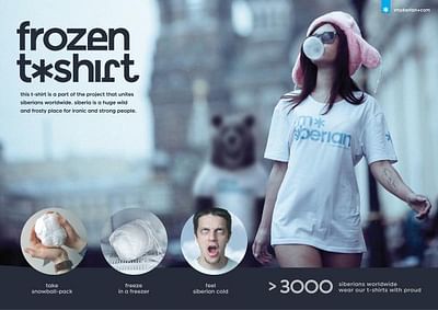 Frozen T-Shirt - Publicité
