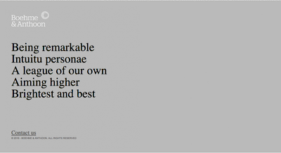 Rebranding & positioning Boehme & Anthoon - Branding & Positionering