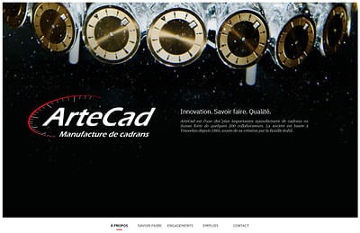 ArteCad SA - Site Internet