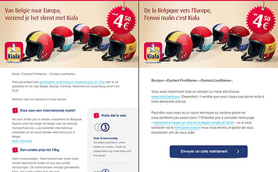 Newsletters UPS Kiala - E-mail Marketing